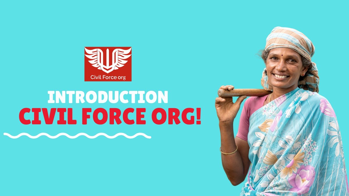 CivilforceIndia's tweet photo. My dear friends,
this is my Introduction of civil force organization briefing about our works in Rural please support us and be a part of this initiative
Telugu version: https://t.co/YtZli3Dxjr
see the link above👆 and subscribe if you like to support us
Jai Hind! https://t.co/aStIAfiWI0
