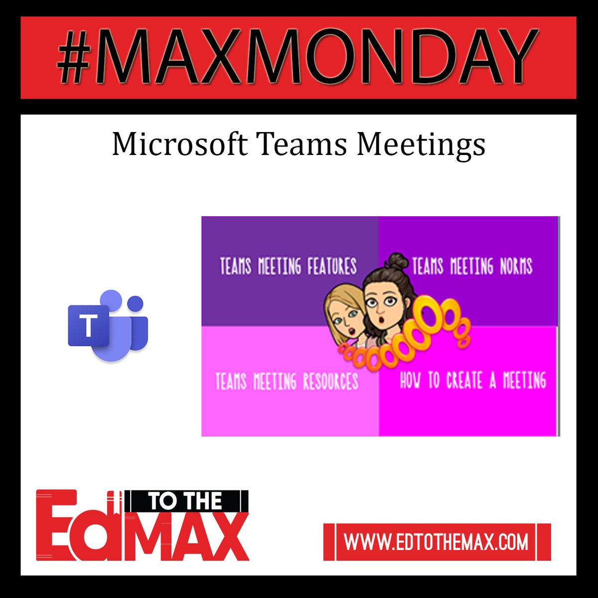 Edtothemax's tweet photo. This week's blog post comes from Specialist Sallee Clark: @SalleeClark. Creating meetings in Teams really does make the distance between you and your students seem closer. Learn more about Teams Meetings here: https://t.co/uIAxXiNGFC https://t.co/Ys1miw6f1s