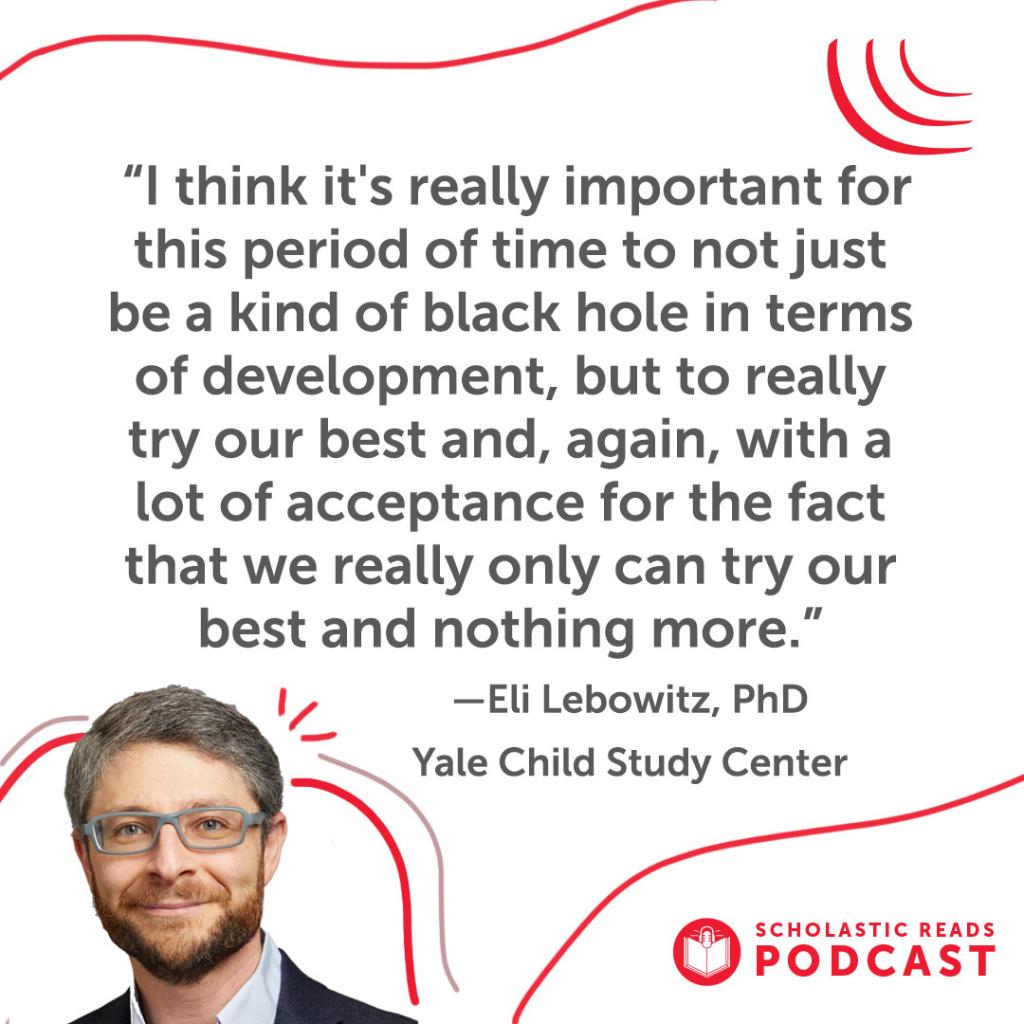 Scholastic's tweet photo. 🎙️ Our latest Scholastic Reads podcast episode explores what parents and educators can do to help kids cope with uncertainty and continue to learn and thrive during #COVID19. Take a listen: https://t.co/GvYXjMQQxF https://t.co/fN8TkWpW3I