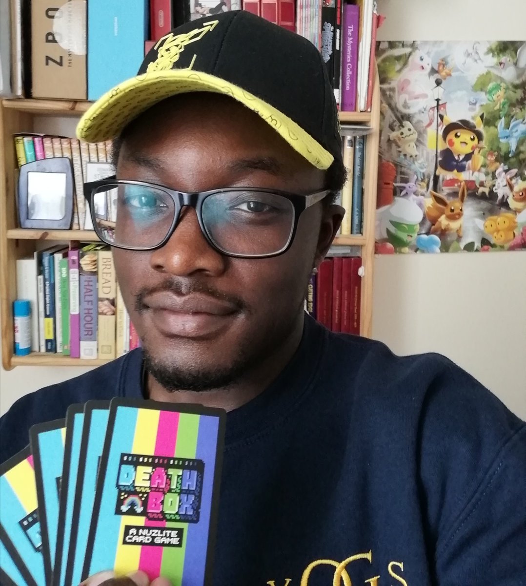 Nenzai's tweet image. Our eyes met, that means it's time for a #DeathBox battle! This is a lovely set of trading cards, all the artists have done a great job at bringing the nuzlite 'mons (and monstrosities) to life.
@barryharryy @SquidGaming @yogscast