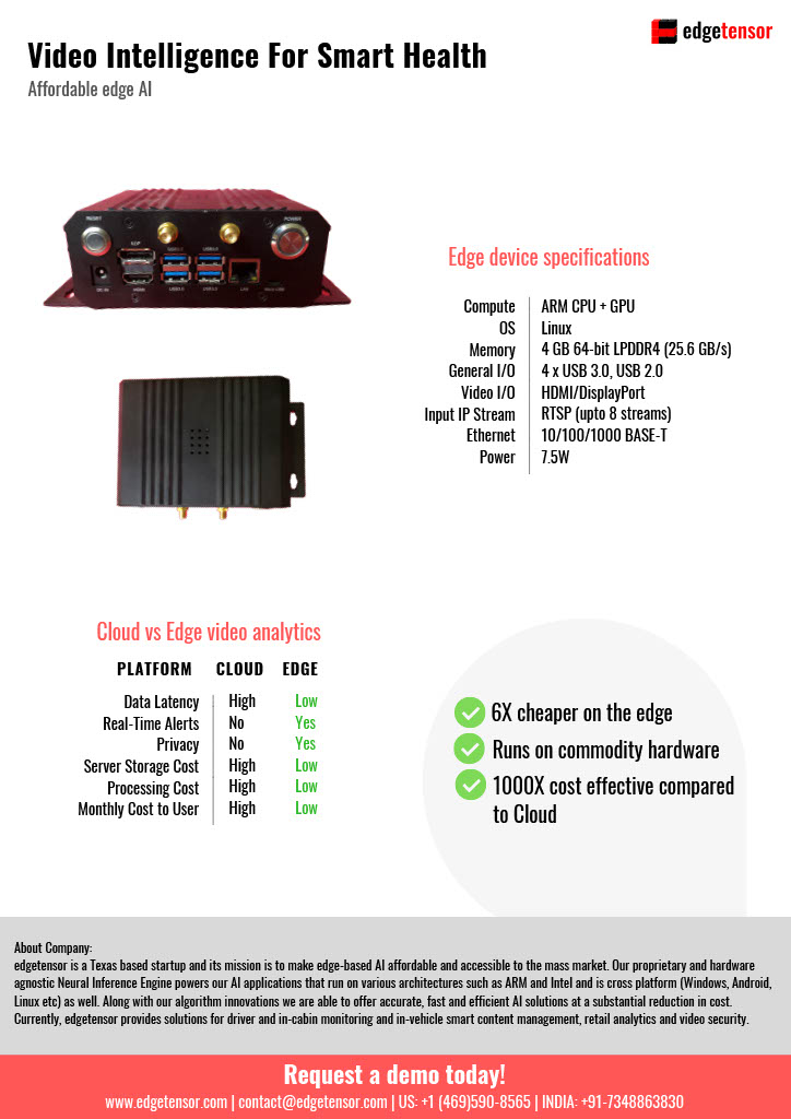 ICYMI: edgetensor provides state-of-the-art AI technology on low power edge devices that can detect people wearing mask, measure temperature and monitor social distancing.