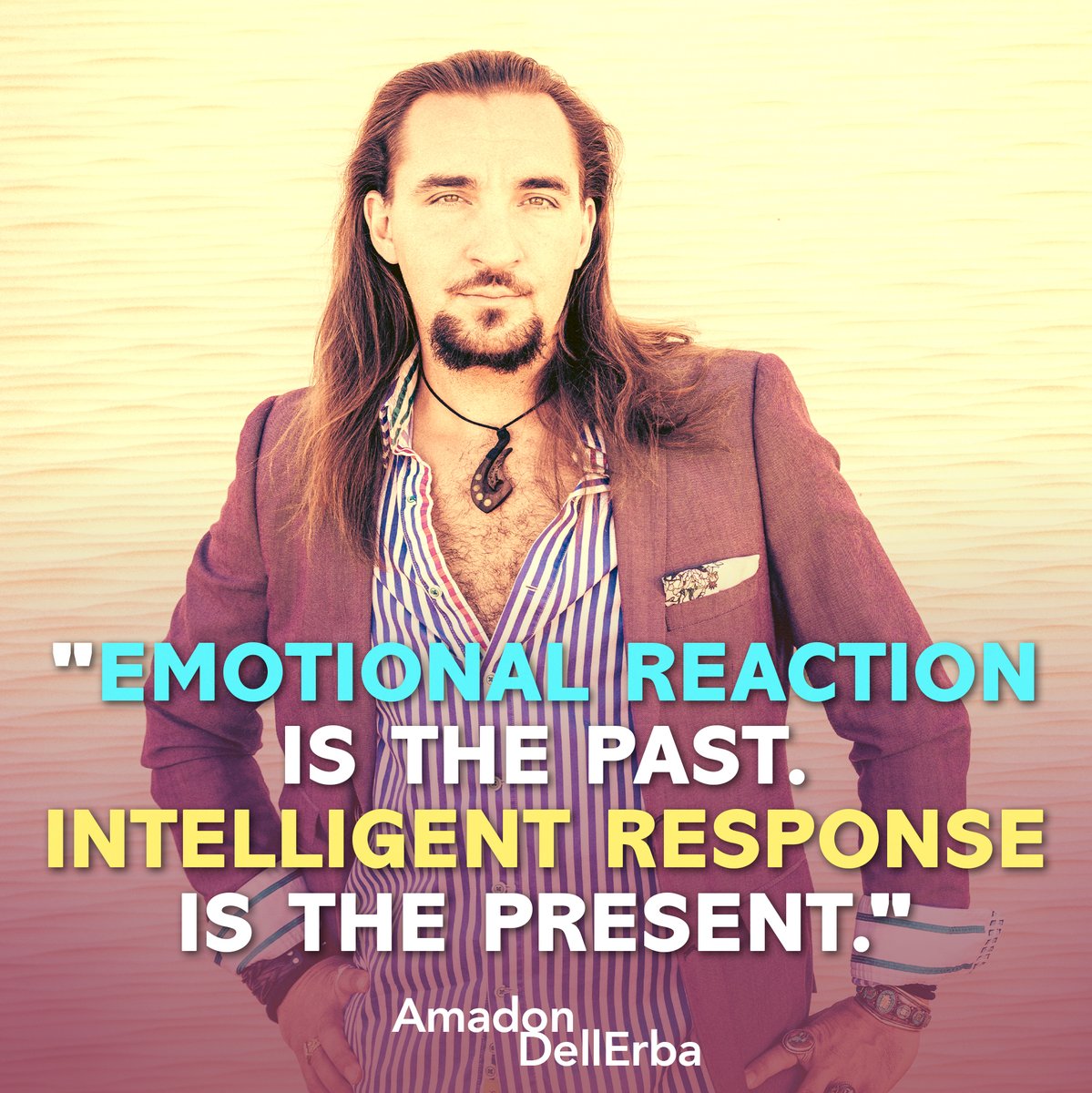 'Emotional reaction is the past. Intelligent response is the present.'
@Amadon_DellErba 
'Fight or Flight? ...Neither'
#getrealordietrying #fightorflight #emotionalreponse #emotionalreaction #emotionalreactions #intelligentreponse 
#podcast #podcasters #podcasting #podcasts