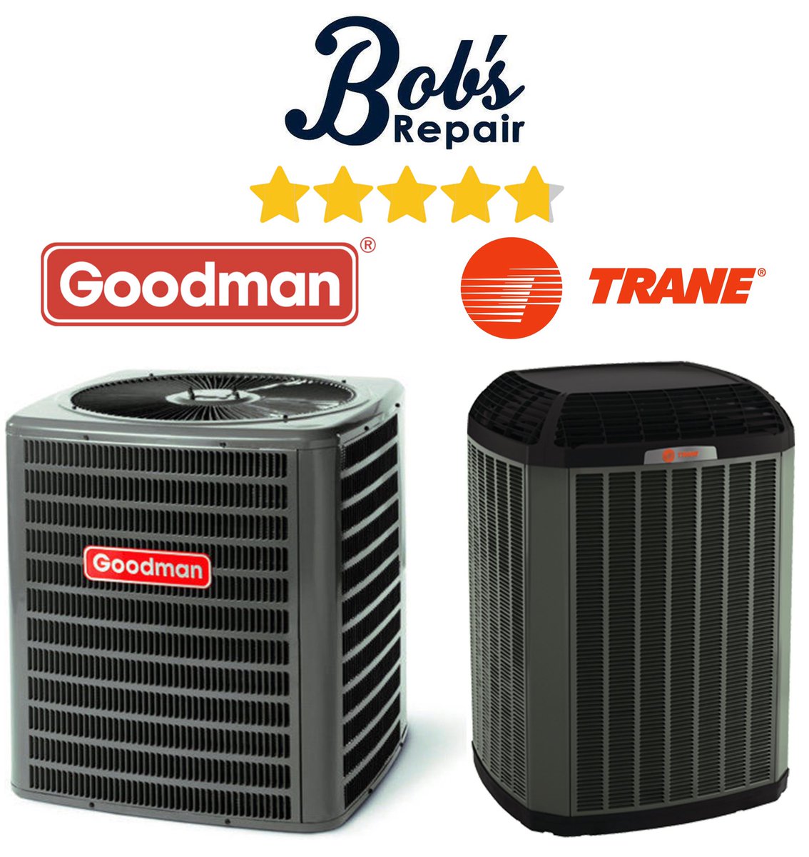 BobsRepair's tweet photo. Here at Bobโs repair we use the best products with the best prices! Call us today to make an appointment with one of our highly trained specialists. (702) 381-5080
#trane #goodman #HVAC #bobsrepair #airconditioning https://t.co/pTjo70jI7V
