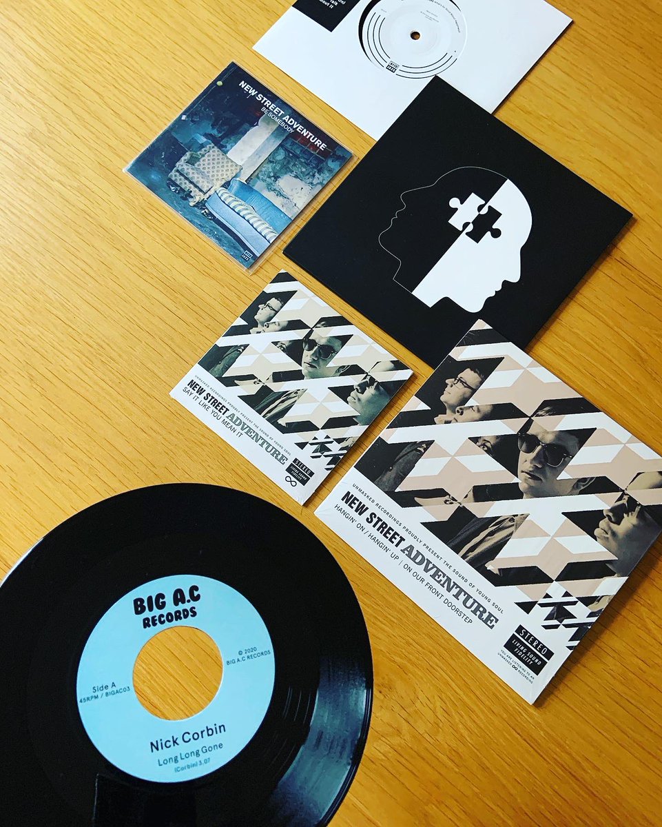 Can’t wait for @NickCorbinMusic new album, just some #newstreetadventure 7” back catalogue will have to do...