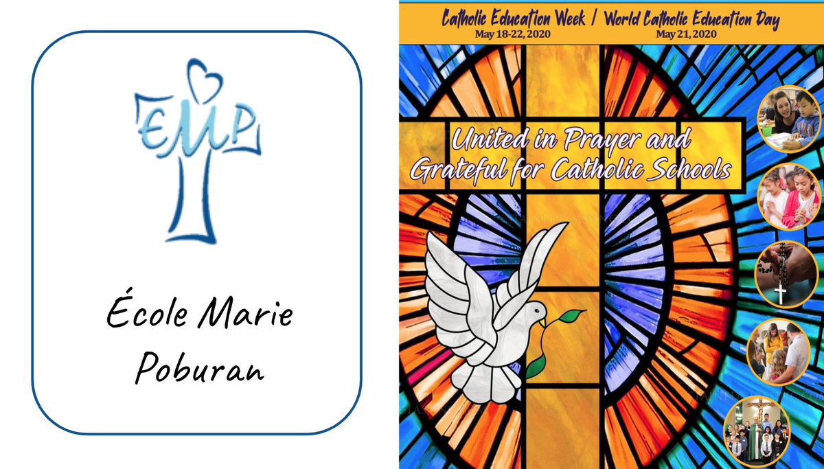 This week is Catholic Education Week.  Join us in our daily prayers and intentions and wear blue on Thursday, May 21st to celebrate World Catholic Education Day.