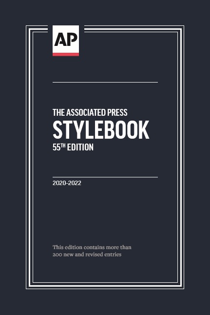APStylebook's tweet photo. What's new in AP style?
Our latest edition of the spiral-bound AP Stylebook goes on sale May 27, and we'll host a Twitter chat to celebrate.
Editor Paula Froke highlights additions and changes at 2:30 p.m. EDT May 27. #APStyleChat https://t.co/AJ6ltfYmAX