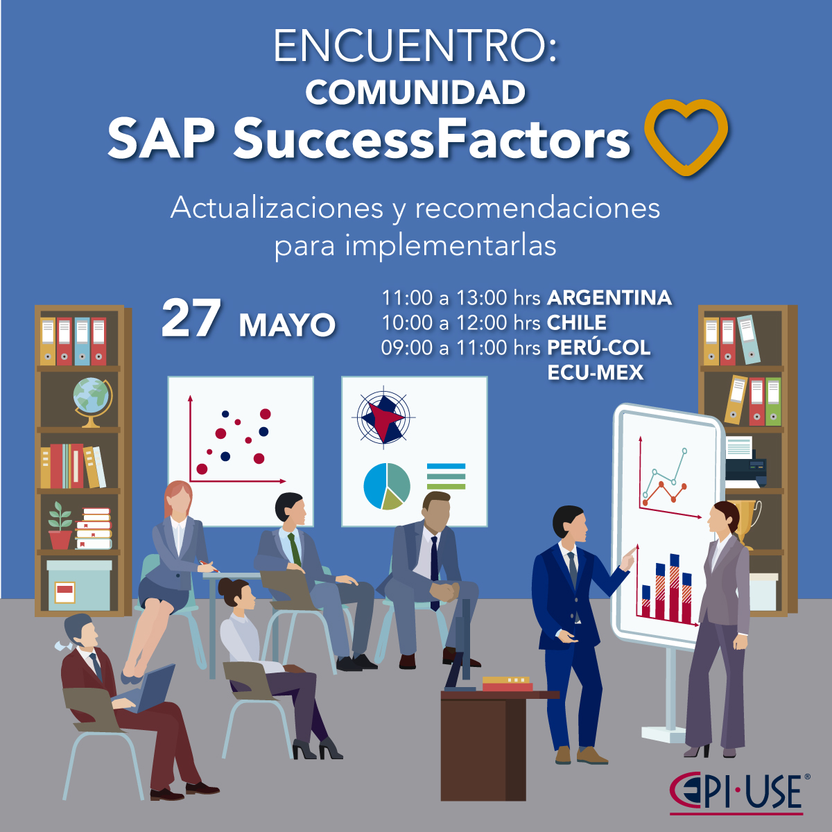 epiusechile's tweet photo. Lo invitamos a participar en el encuentro virtual preparado para la comunidad SAP SuccessFactors. Compartiremos las novedades que trae el nuevo reléase H1-2020 | v2005: Novedades y mejores prácticas.

Únete en el link: https://t.co/PK7rdYf80a

#EPIUSE #SAP #TodosSomosEPIUSE https://t.co/76U0n9IMpR