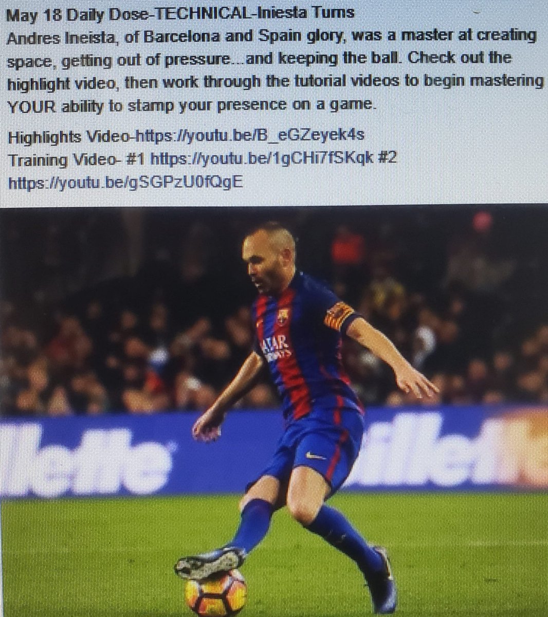 Happy Monday, check out today's Daily Dose on our website, nksasoccer.org  Don't forget to register for next year as well.  Info on the banner of our website!