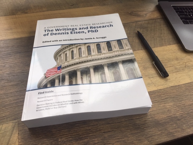 KurtStout's tweet photo. Here is what arrived in the mail today: 341 pages of "The Writings and Research of Dennis Eisen, Phd".  Catnip for federal real estate nerds.  Yeah, I'll read every page. https://t.co/JMygQbmQbC