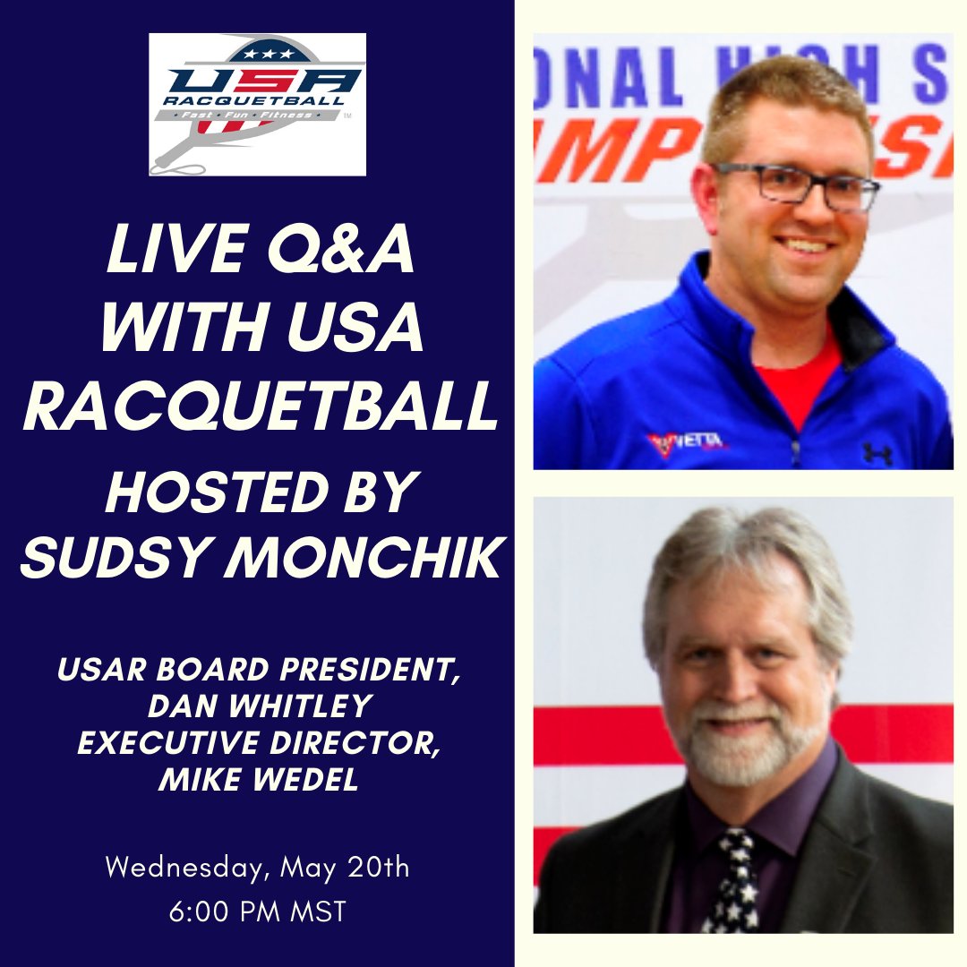 USARacquetball on Twitter "USAR Board President, Dan Whitley and USAR