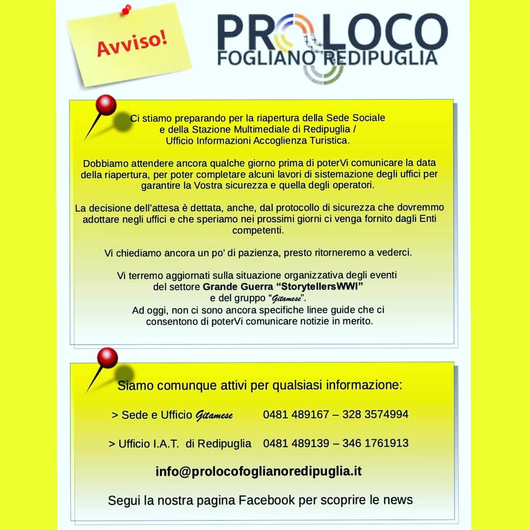 Pro Loco Fogliano Redipuglia (@profogliano) on Twitter photo #prolocofogliano #iatredipuglia #sentieridipace #gitamese #fvglive #fvgnonsiferma
<a href="/Ivanbianchi_/">Ivan Bianchi</a> @FVGlive <a href="/diegomorett1/">Diego Moretti</a> <a href="/luca_perrino/">Leali delle Notizie</a> <a href="/regioneFVGit/">Regione FVG</a> <a href="/UNPLI/">UNPLI proloco Italia</a> <a href="/PLocoFVGEventi/">Pro Loco FVG Eventi</a> #prolocofogliano #iatredipuglia #sentieridipace #gitamese #fvglive #fvgnonsiferma
<a href="/Ivanbianchi_/">Ivan Bianchi</a> @FVGlive <a href="/diegomorett1/">Diego Moretti</a> <a href="/luca_perrino/">Leali delle Notizie</a> <a href="/regioneFVGit/">Regione FVG</a> <a href="/UNPLI/">UNPLI proloco Italia</a> <a href="/PLocoFVGEventi/">Pro Loco FVG Eventi</a>