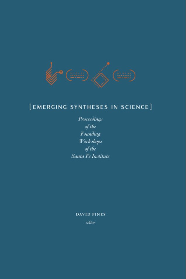 For an overview (w a new introduction by  @sfiscience President David Krakauer + professor Geoffrey West that provides a perspective from the present on  @sfiscience’s history, see Emerging Syntheses about SFI's founding meeting. Also see  @sfipress. 14/ https://www.sfipress.org/books/emerging-syntheses-in-science
