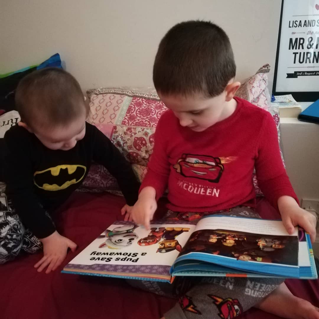 lhowarth89's tweet photo. @DeltaMerseyFS2 jake doing some more of his school work this week he has been loving doing room on the broom and so have I my favourite children's book 📖📙😍👩‍👦 https://t.co/b1kPFduBnq