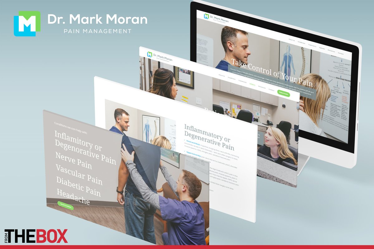 A pain free approach to branding.  We developed Dr. Moran a new brand and a new website that embodied conveyed Dr. Moran’s belief that compassionate care and a reassuring word, really makes a difference.
