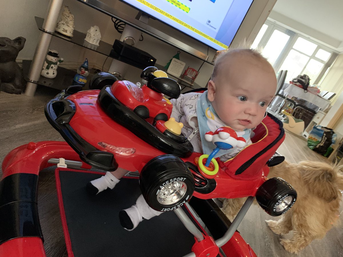 ilyhumes's tweet photo. 3 months old with his first f1 car. Watch this space @F1 @LewisHamilton @Max33Verstappen @GeorgeRussell63 @danielricciardo @Charles_Leclerc @ValtteriBottas https://t.co/LlenMrJI78