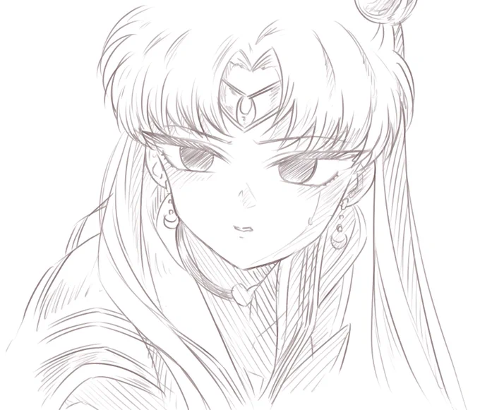 #sailormoonredraw 
#セーラームーンチャレンジ

描きたかっただけなんです? 
