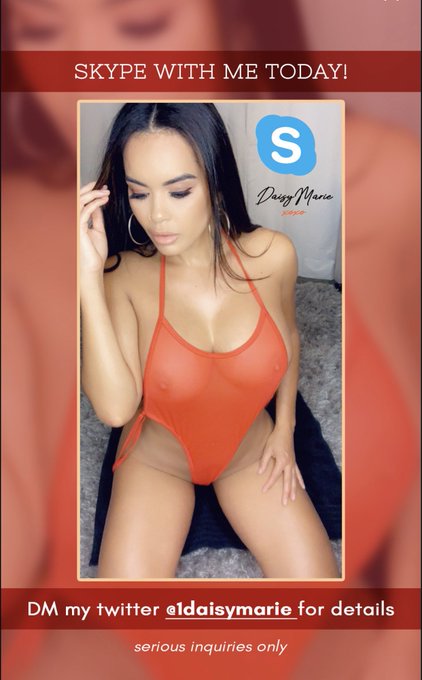 Wanna skype with me tonight? Shoot me a DM for serious inquiries ? https://t.co/4AFJkNNflg