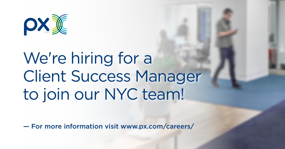 pxplatform's tweet photo. Here’s a bright spot 🌟
We're hiring for a Client Success Manager to join our NYC team! Do you have what it takes to join our team? click here → https://t.co/mIwVBXQTsk
#PXplatform #jobs #careers #teamplayer #clientsucess #manager #jobapplications #jobopenings #jobhiring https://t.co/fnHLlnuiPz