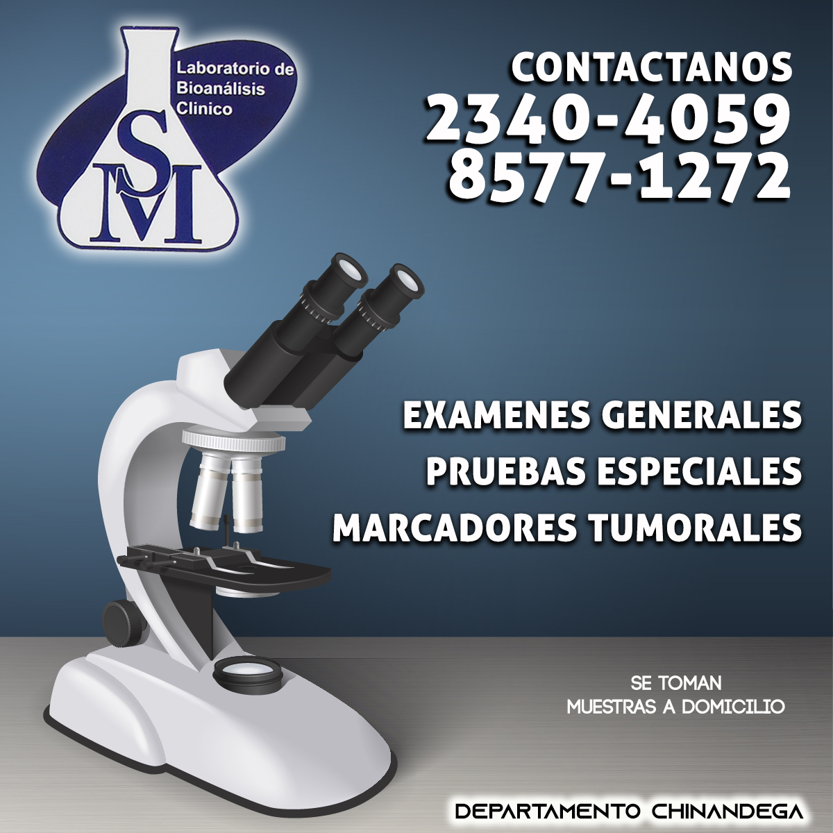 nicabook's tweet photo. LABORATORIO DE BIOANÁLISIS CLÍNICO SAN MARTÍN; TOMA DE MUESTRA A DOMICILIOContacto WhatsApp: 85771272
#nicabook #negociosonline #publicidaddigital #marketingonline #Rramirez
Dale Clic al enlace para contactar con el negocio:
https://t.co/4UECDN9w9E https://t.co/9nOS1YugKm