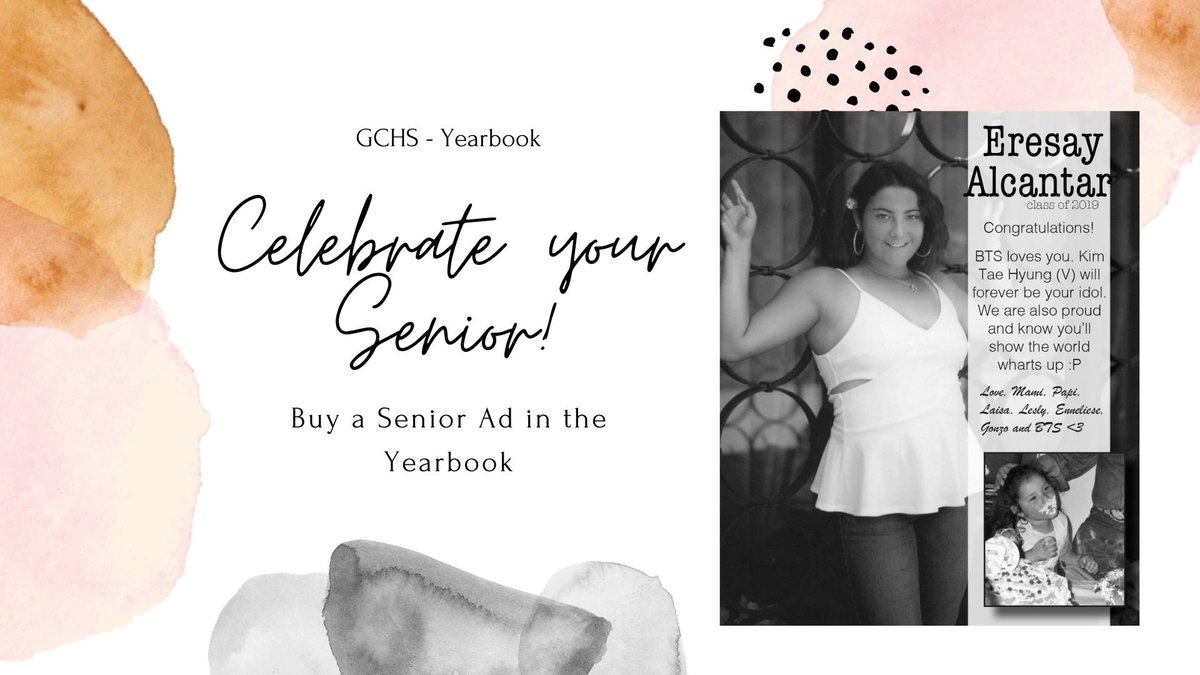 If you want a senior ad for the yearbook, DM us and we’ll help you make sure you get a page to yourself! #ClassOf2020