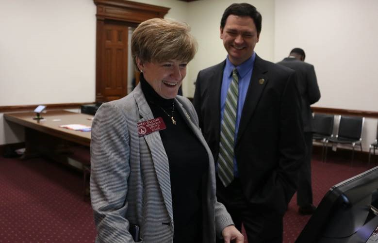 Our Georgia legislators, like Rep. <a href="/SheriGilligan/">Sheri Gilligan</a>, loved our secure, verifiable and auditable paper-ballot voting machines. We know you will too! We cannot wait for even more Georgians to use them in the general election. #Throwback #SecureVoteGA #LifeBeforeCorona