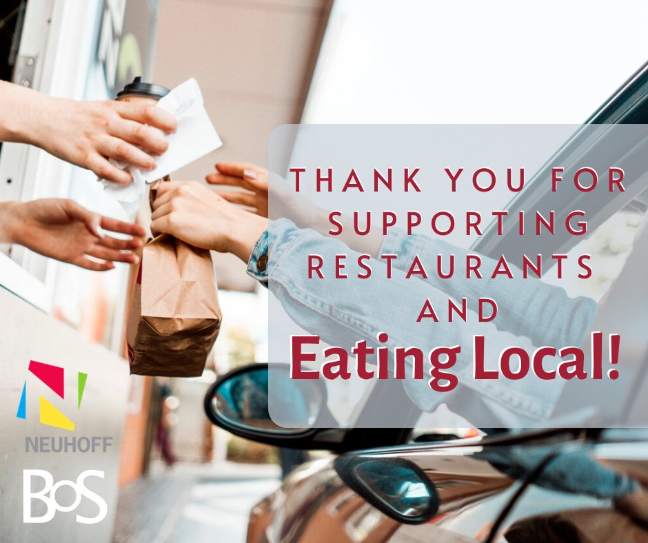 bankwithBOS's tweet photo. This morning on @Sportsradio1450 we announced the winners for our #EatLocalContest. BOS and Neuhoff Media would like to recognize all who entered. We collected over $32,000 in receipts that went towards supporting local restaurants. Thank you for eating local! #BOSCommunity https://t.co/N3fsdaKbIL
