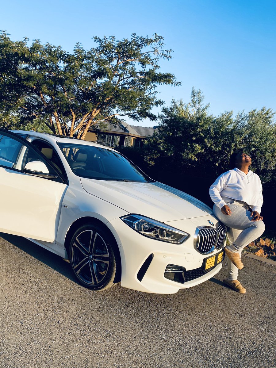 TsholoMokotsi12's tweet photo. 😭 My graduation gift from my parents. 🥺❤️ I am so grateful. Thank you God. 
#BMW #1series https://t.co/gYmnQfRUoS