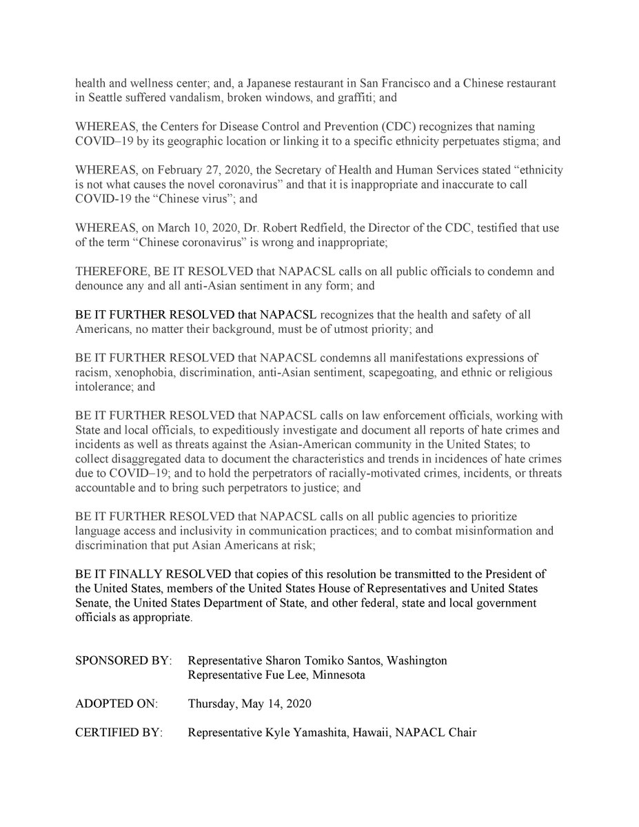 tackeychan's tweet photo. Last week the MA House Asian Caucus joined the National Asian Pacific American Caucus for State Legislators to approve a resolution condemning all forms of anti-Asian sentiment as related to #COVID19. #NAPACSL #AAPIMonth https://t.co/HQ5sbyoqHk