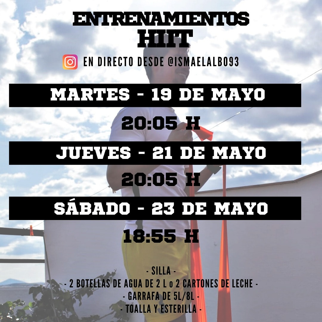IsmaelAlbo3's tweet photo. Nuevos directos por Instagram!! Te apuntas? Entrenamientos HIIT De 40-45 minutos 💪🏽💪🏽 

¿Donde verlo? 👇🏽👁️👁️👇🏽
https://t.co/srwNTTYf7E https://t.co/gFdcOd5fpL