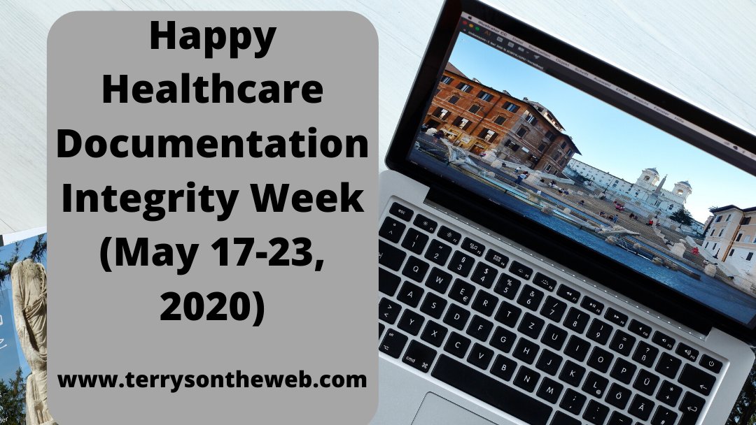 terrysontheweb's tweet photo. Happy Healthcare Documentation Integrity Week to all my fellow Medical Transcriptionists, Medical Editors, Health Information Management Specialists, Medical Records Specialists and many more. Follow me on Facebook and Instagram at @terrytranscription. #medicaltranscription https://t.co/aX7JkzPRFP