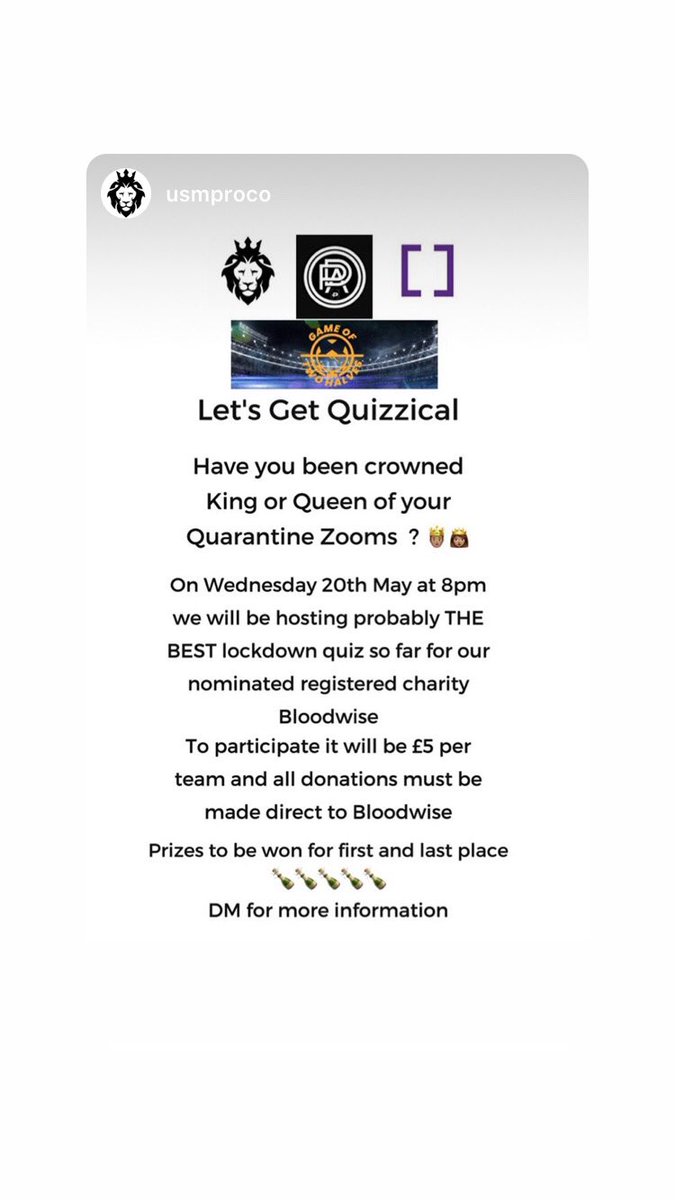 ChrisToddBook's tweet photo. 🧠 CHARITY QUIZ NIGHT 🧠

Wednesday night 8pm 

All you quiz Champions out there come and help raise money for an amazing cause close to my heart @bloodwise_uk. 

If interested please contact @UsmproCo https://t.co/cE9bciDVOU
