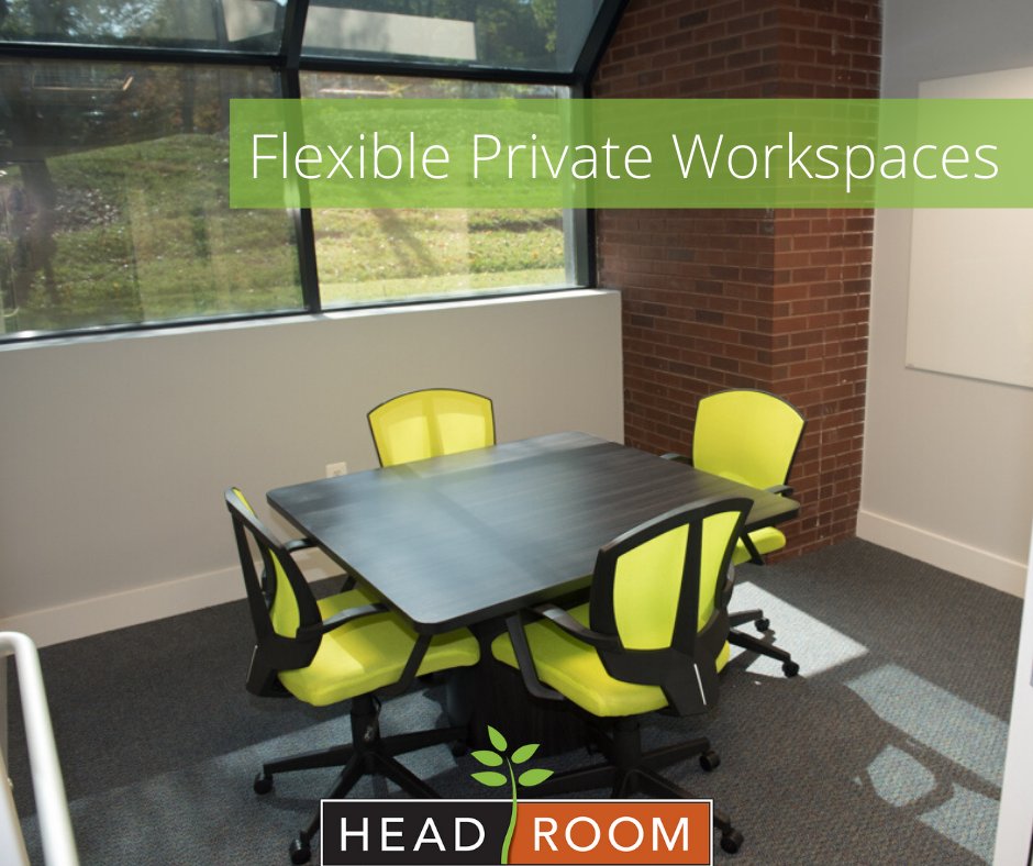 We’re not coworking, we’re Flexible Private Workspaces and a Virtual Office Solution. 

At HeadRoom, we don’t do open shared desk set-ups.  Instead you’ll have access to private offices with a window and door keeping you comfortable, focused, and socially distant.