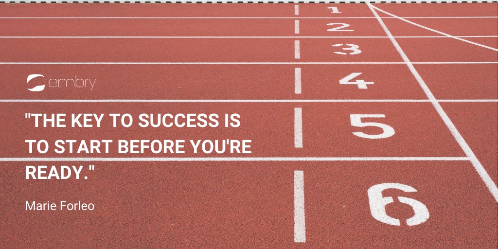 embry_tech's tweet image. "The key to success is to start before you're ready." - Marie Forleo
#MondayMotivation #EmbryTech