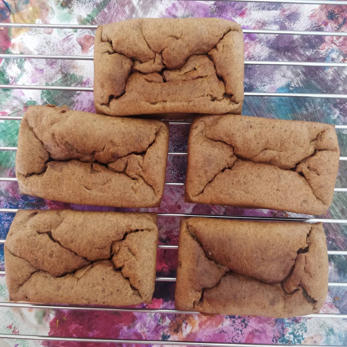 Food4Pro's tweet photo. MINI BANANA LOAF (NO ADDED SUGAR ) 
Only depending on sweetness from overripe banana and cinnamon. 
It's not overly sweet as expected but perfect with cupper ☕ it reminded me of MALT LOAF squisiness 

 #gourmet #foodpic #restaurants #cooks #foodpics #yummy #foodphotography https://t.co/WjyAV5VSi9