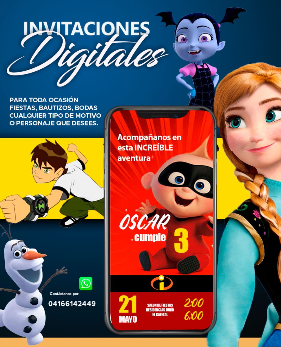 Invitaciones digitales para cualquier ocasión #18May #Covid_19 #Caracas #cuarentena #UmbrellaAcademy