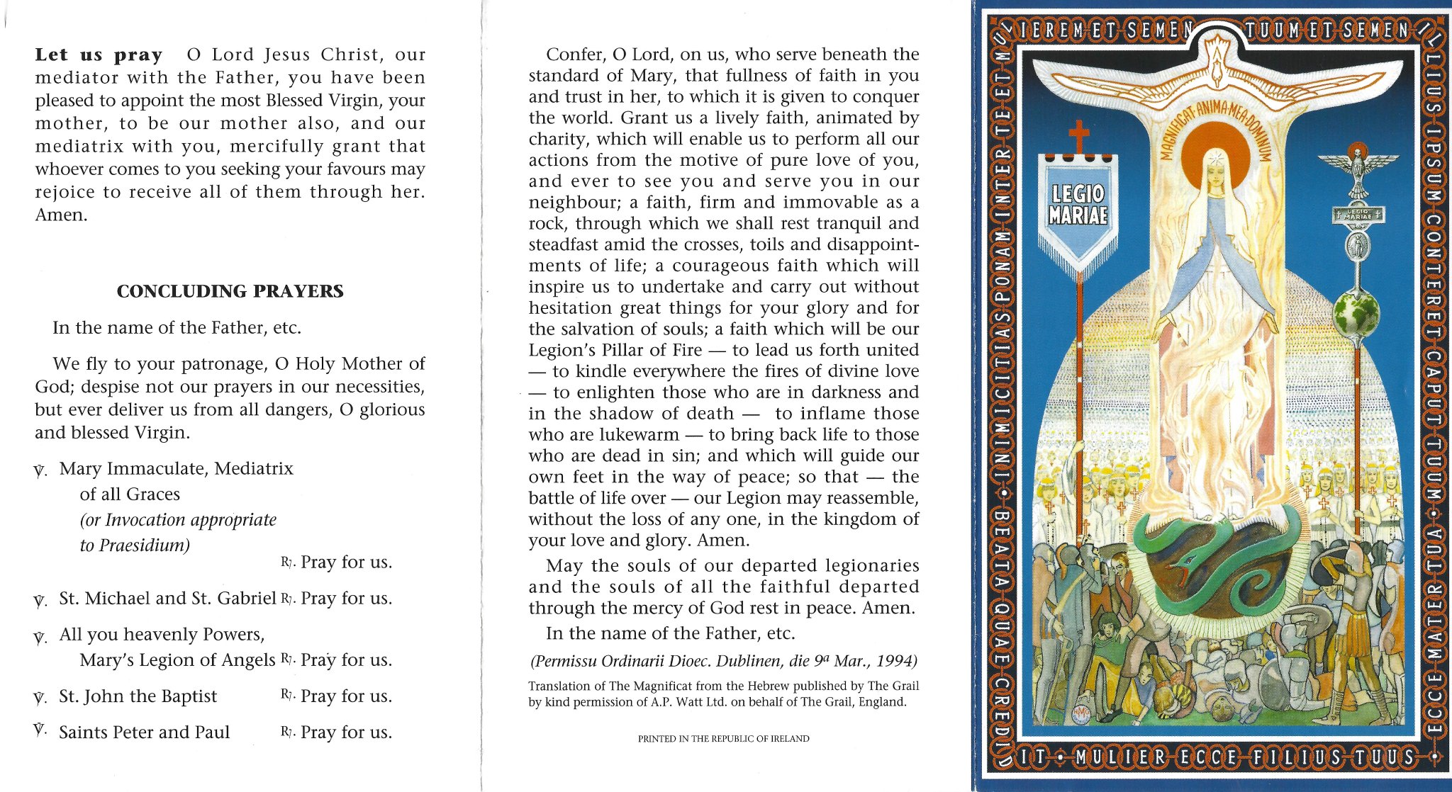 Legion of Mary T.O. on Twitter "The Tessera "A leaflet called the