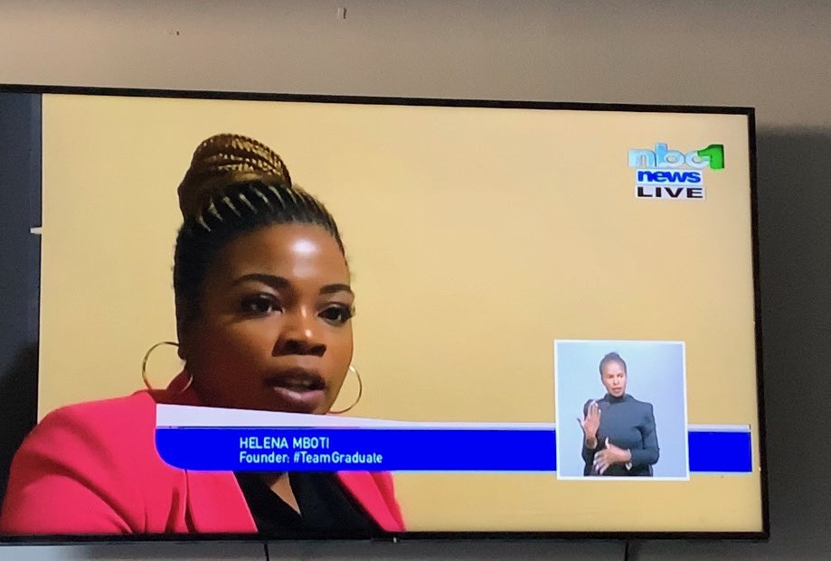 tunga_mboti's tweet photo. We made the news today @TeamGraduateNam !! https://t.co/dzj1TwhOSN we are here 🙌🏽I am so thankful for the response this far! 🙏🏽 We have a looong way to go but i’m excited to see what we can do 🙌🏽 #TeamGraduate #education https://t.co/mUpXWP5dBF