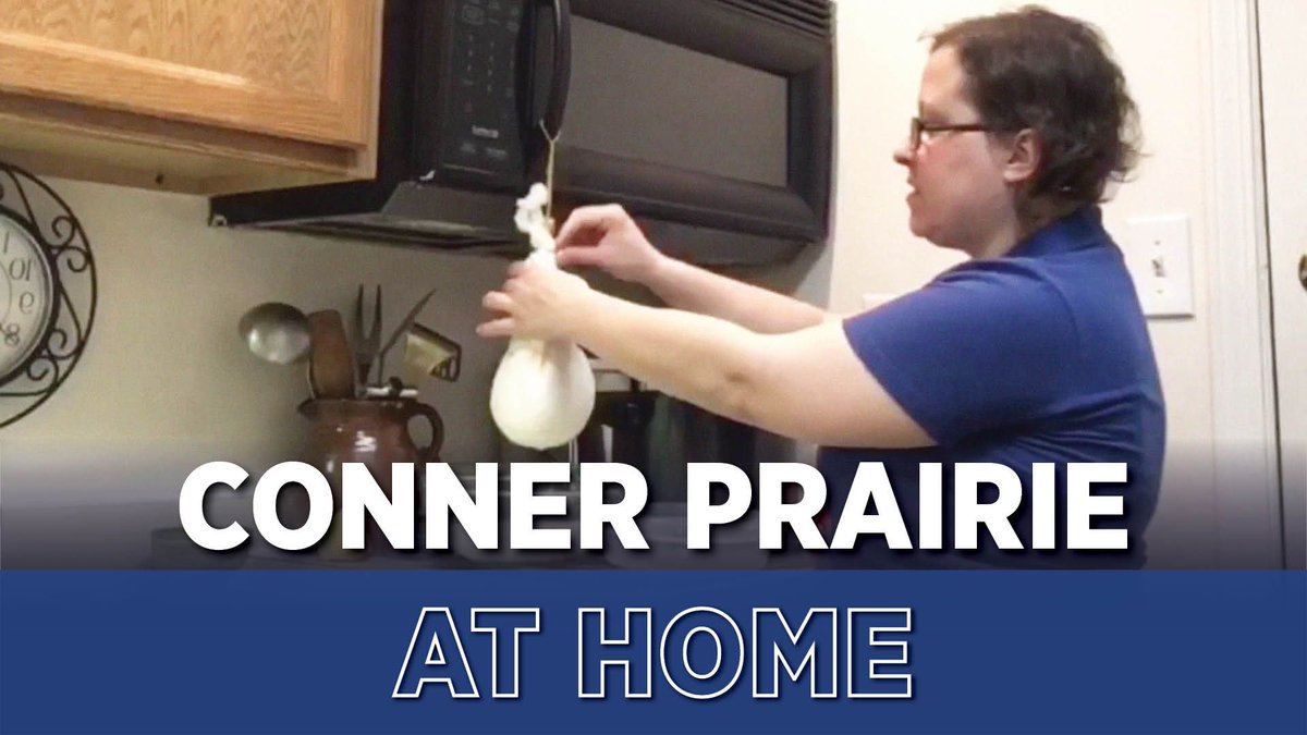 ConnerPrairie's tweet photo. I don't mean to sound cheesy... 🧀🧀🧀 but we're making soft cheese with Lead Interpreter Ryan Beckman. #CPAtHome
Let's watch: https://t.co/V79ybsjtcM
Discover more with #CPAtHome: https://t.co/LY4kV8u2CF
#ConnerPrairie #DiscoverCP #IndyKeepsCreating https://t.co/uRNlAKMEbO