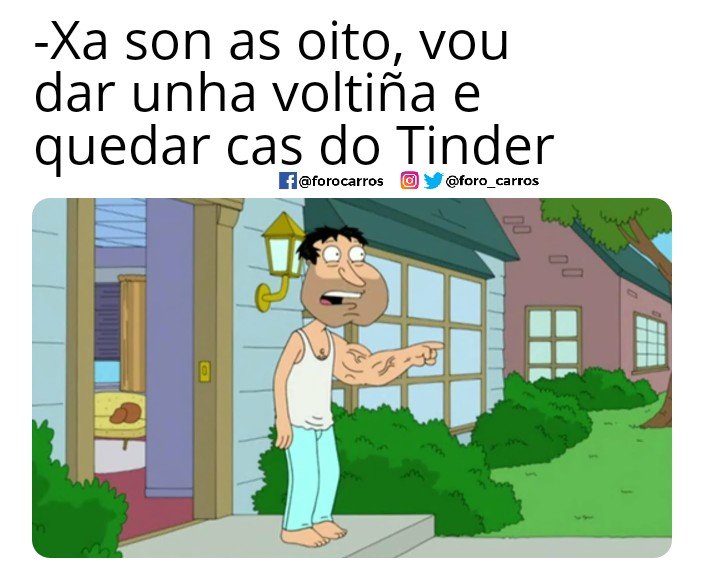 Que se ides tomar unha caña a ver como te enteras cos dous metros se quere tema ou non🍆