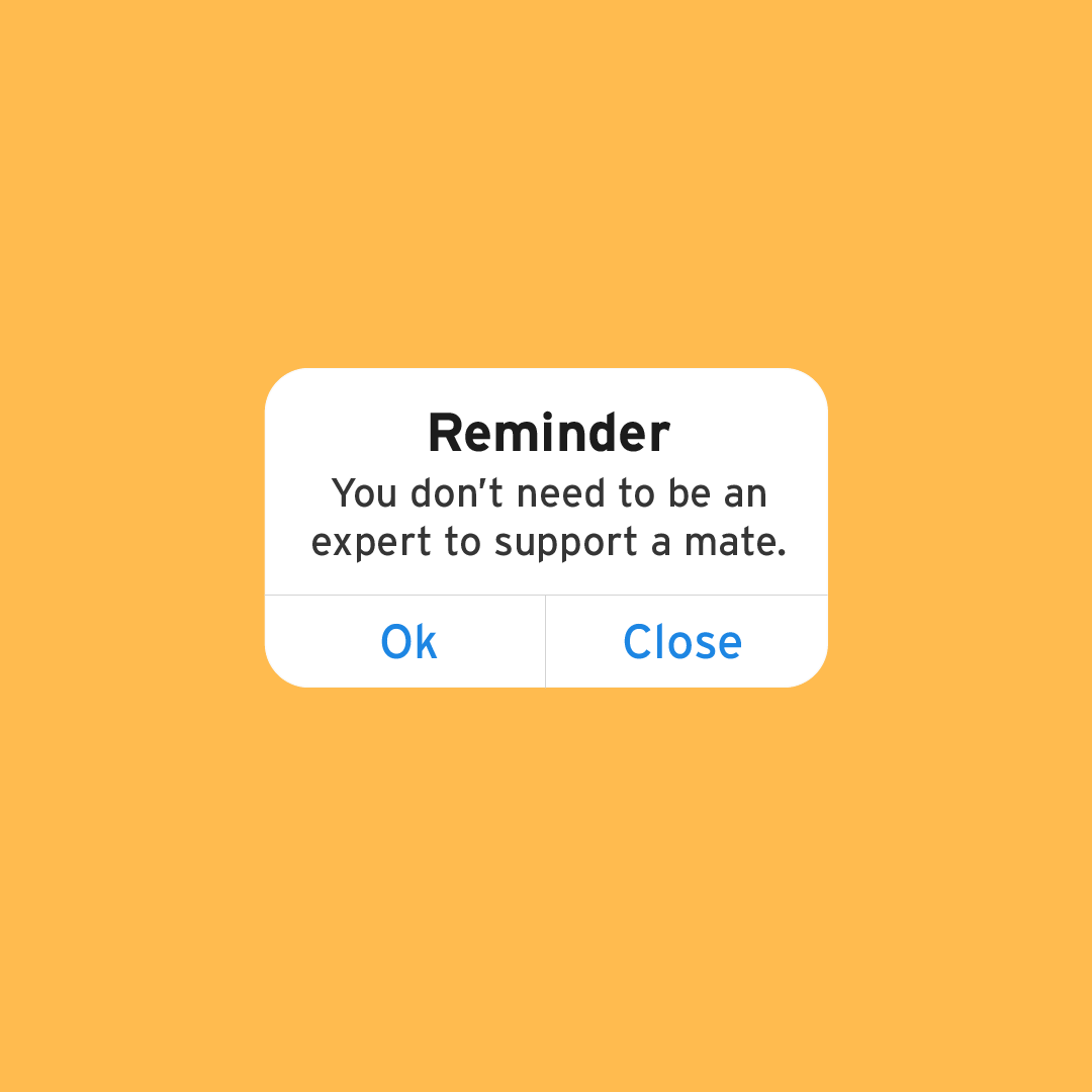 TimetoChange's tweet photo. Your #MentalHealthAwarenessWeek reminder: You don't need to be an expert to support a mate with their mental health. 

Sometimes it's as simple as being there to listen 👂
#MHAW2020 https://t.co/4RUqi1Qkfr