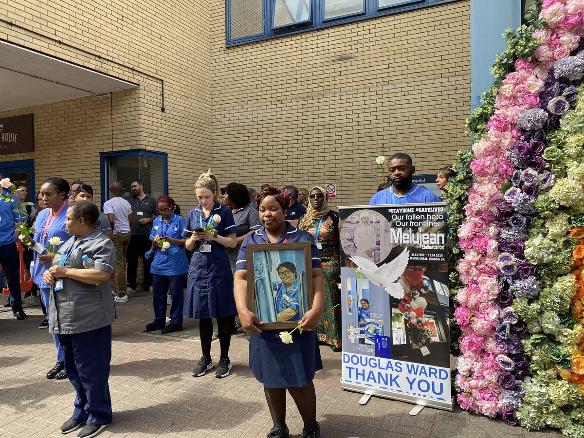 A very sad day as we said goodbye to one of our own at a short, but very emotional service at St Mary’s. Melujean (MJ) was a great nurse, who I first met when I was a new consultant. She cared for all her patients with total commitment and we will miss her. @Imperialpeople