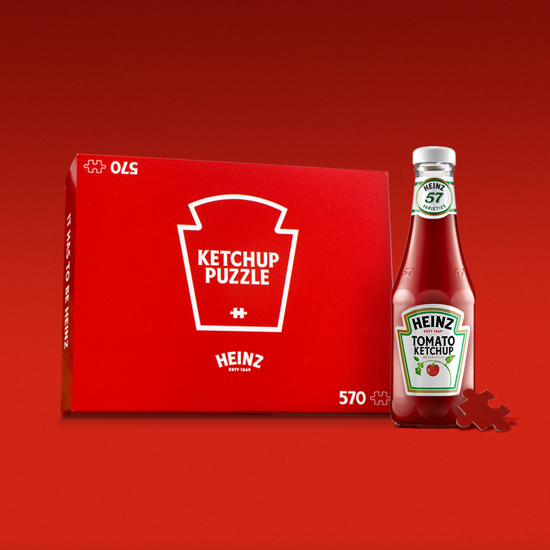 HeinzTweets's tweet photo. Heinz knows that good things are worth the wait, so we created the Heinz Ketchup Puzzle. 570 pieces. All Heinz red. It’s now available for $24.99 USD while supplies last. Are you up for the challenge? https://t.co/cRYL2PVSdN https://t.co/7r89MQOcX2
