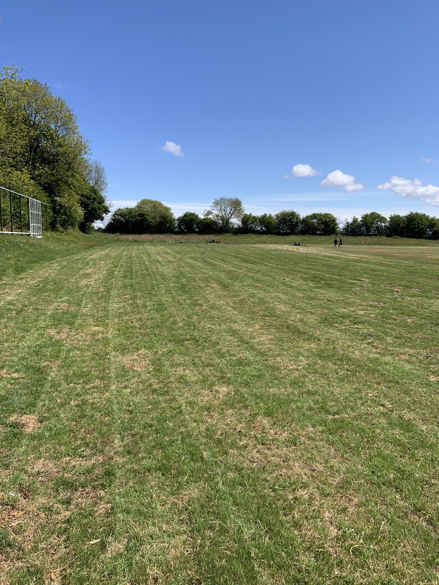 HolywellFc's tweet photo. What a difference a few months makes. 

January 2020- No place to call home, No pitch. 

March 2020- New home thanks to a fantastic partnership with @CarmelCricket 

May 2020- New pitch (ish) progress is being made. https://t.co/JDb5zWcmcg