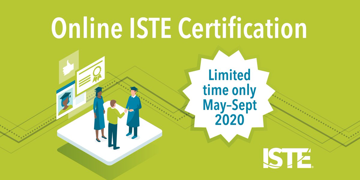 ICYMI, #ISTEcert is now offered in a fully online format! The program is designed to help educators use technology effectively whether in face-to-face, blended or fully online environments. 

Learn more here: bit.ly/2T5VPFa.

#OnlineLearning #RemoteLearning