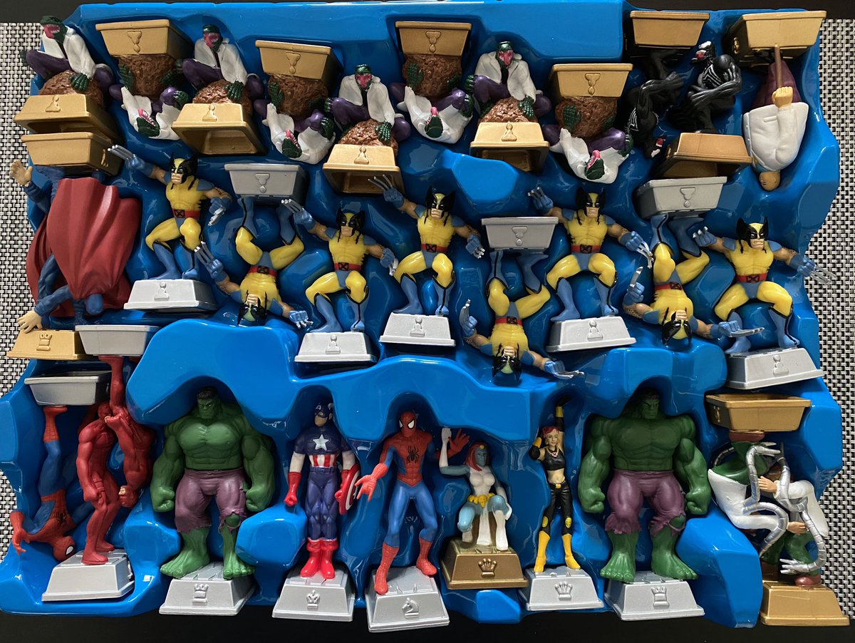 SunspotsComics's tweet photo. It’s CHESS♟TIME! #️⃣ #marvel #chess #marvelchess #wolverine #hulk #daredevil #spiderman #kingpin #captainamerica #doctoroctopus #venom #magneto #xmen #lizard #thelizard #docconnors #avengers #ottooctavius #peterparker #mattmurdock #ericlensherr #mystique #jeangrey #steverogers https://t.co/1P257zsTy6