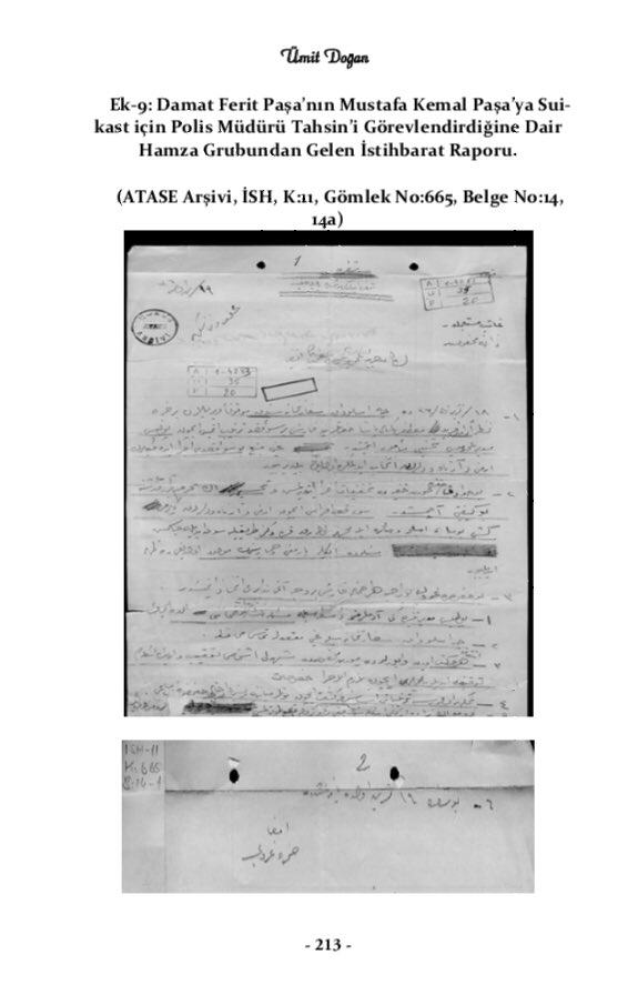 17) Tüm bunlar yetmeyince Mustafa Kemal’in bedenini ortadan kaldırıp milli mücadeleyi sonlandırmak için alçakça bir yol seçtiler. SUİKAST.İşte belgeleri: