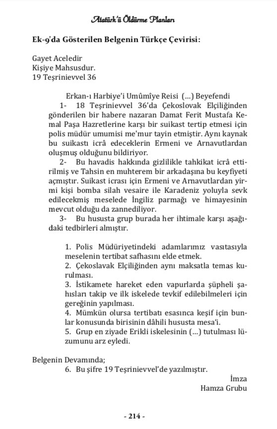 17) Tüm bunlar yetmeyince Mustafa Kemal’in bedenini ortadan kaldırıp milli mücadeleyi sonlandırmak için alçakça bir yol seçtiler. SUİKAST.İşte belgeleri: