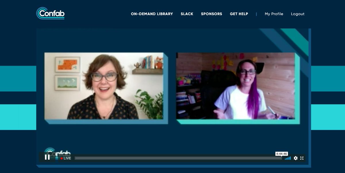 Enjoying Sarah at <a href="/ConfabEvents/">Confab 2023</a> 😊 #ContentDesign