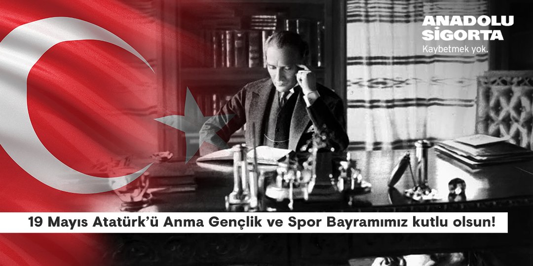 Ulu Önder Mustafa Kemal Atatürk ve silah arkadaşlarını saygıyla anıyor, tüm ulusumuzun 19 Mayıs Atatürk’ü Anma, Gençlik ve Spor Bayramı’nı kutluyoruz. #19Mayıs