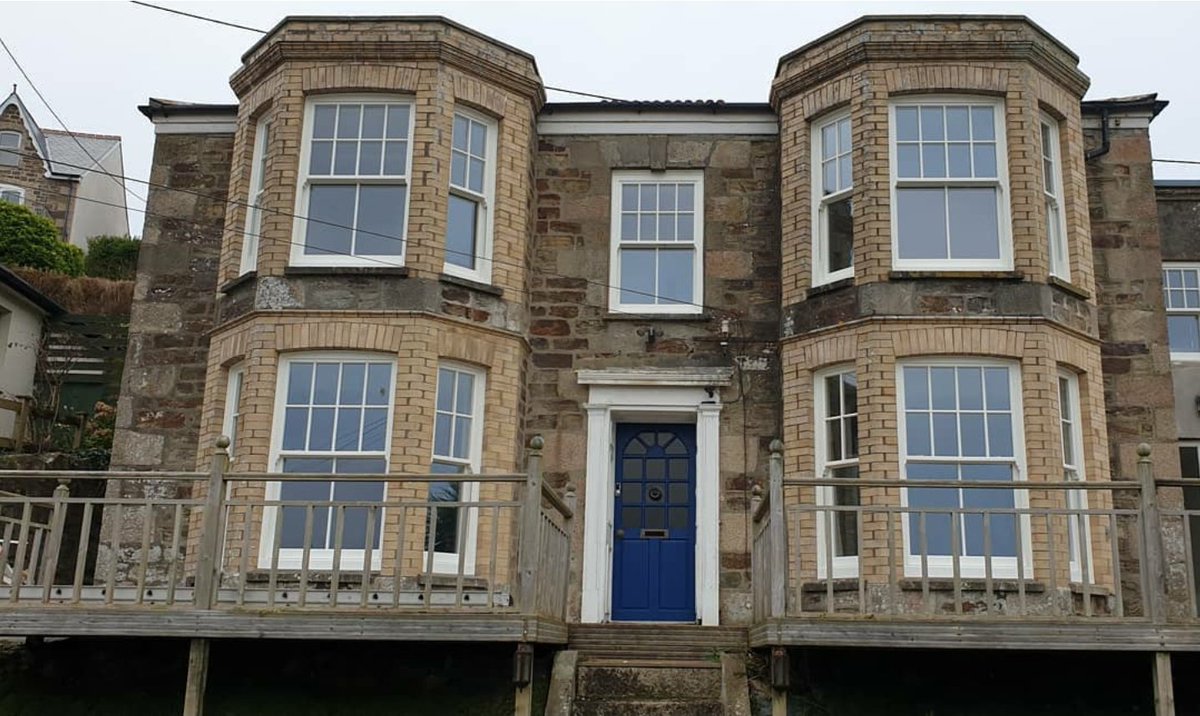 TruroWindows's tweet photo. Yet again amazing @_RoseCollection windows installed on this property in #Cornwall lucky the team got them in before lock down. https://t.co/uhBTXbrfVt
